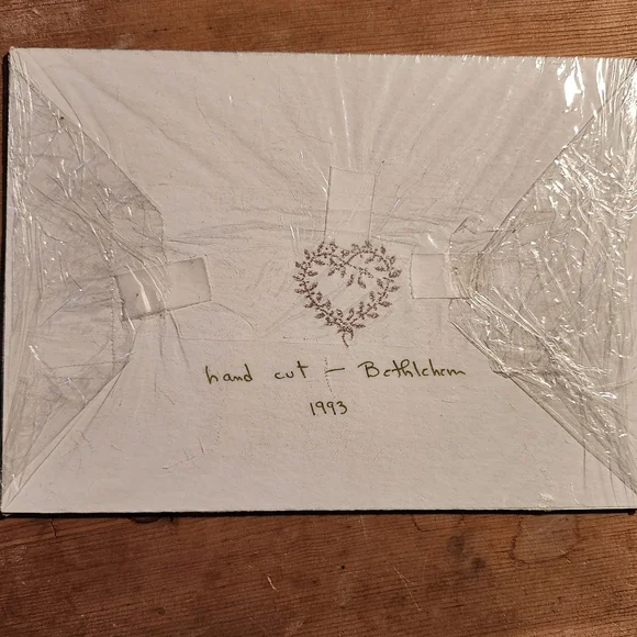 Hand Cut Scherenschnitte Bethlehem Art Piece N. Shelly New - Picture 2 of 3